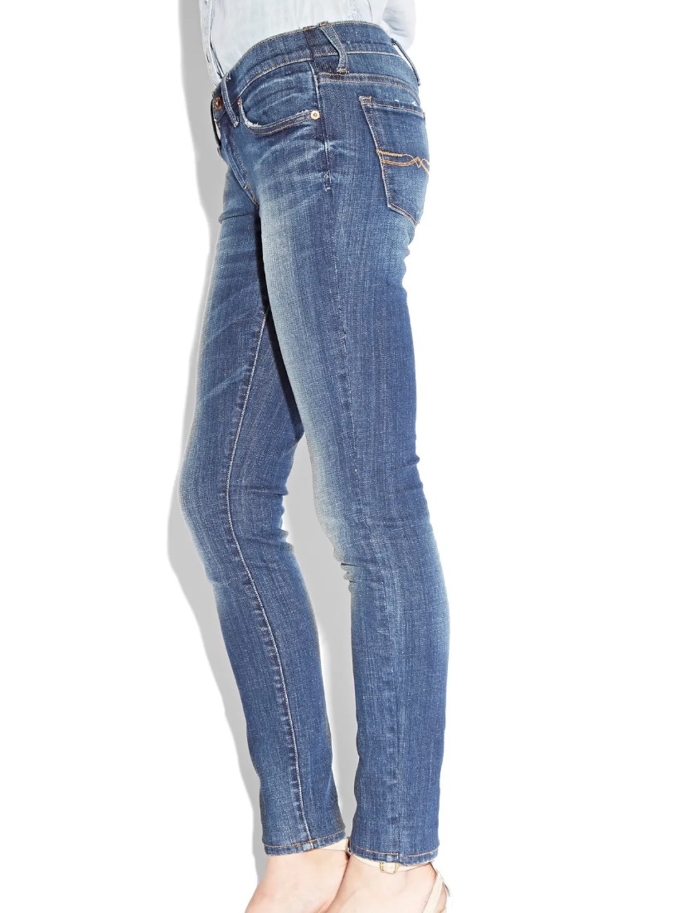 Lucky Brand Faded Light Wash Skinny Jeans